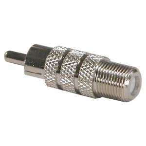 F-Type Female to RCA Plug Adapter F-Type Female to RCA Plug Adapter